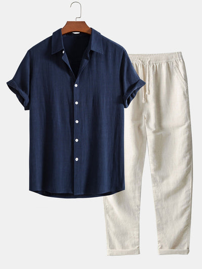Sergio™ | Overhemd en Broek Linnen Set