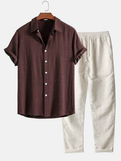 Sergio™ | Overhemd en Broek Linnen Set