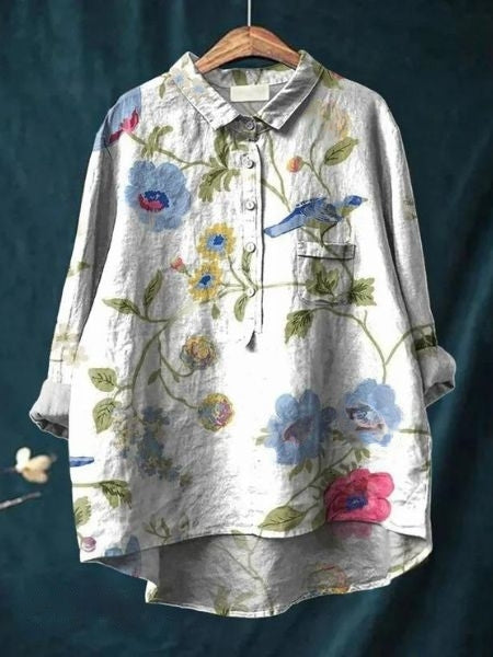 Molenhuis Mode | Luchtige blouse met bloemenpatroon