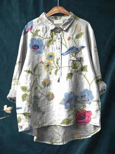 Molenhuis Mode | Luchtige blouse met bloemenpatroon