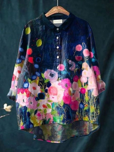 Molenhuis Mode | Luchtige blouse met bloemenpatroon