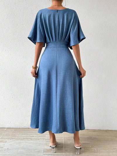 Elegante maxi-jurk met stijlvolle details