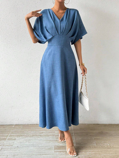 Elegante maxi-jurk met stijlvolle details