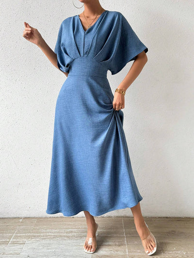 Elegante maxi-jurk met stijlvolle details