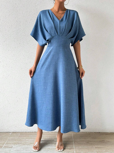 Elegante maxi-jurk met stijlvolle details