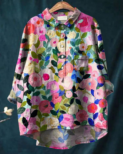Molenhuis Mode | Luchtige blouse met bloemenpatroon