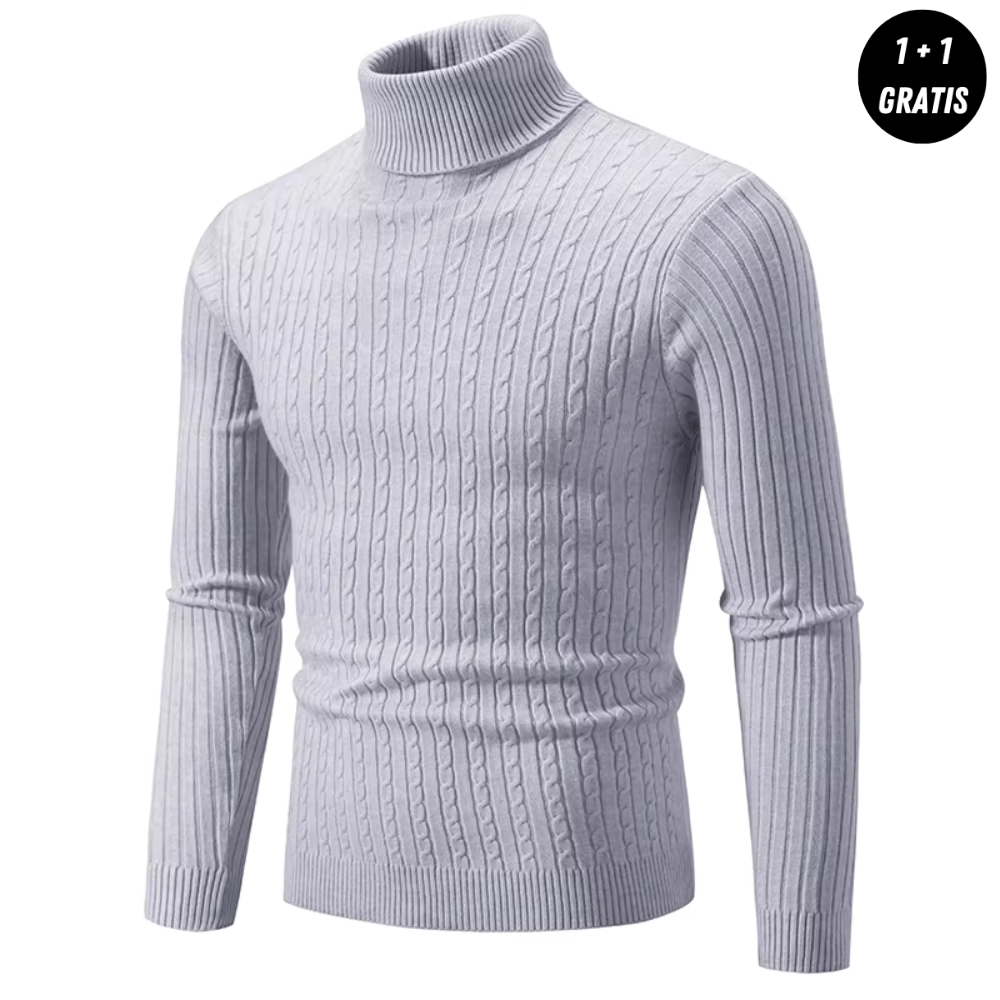 LORETT | Warme gebreide trui met colkraag (1+1 GRATIS)