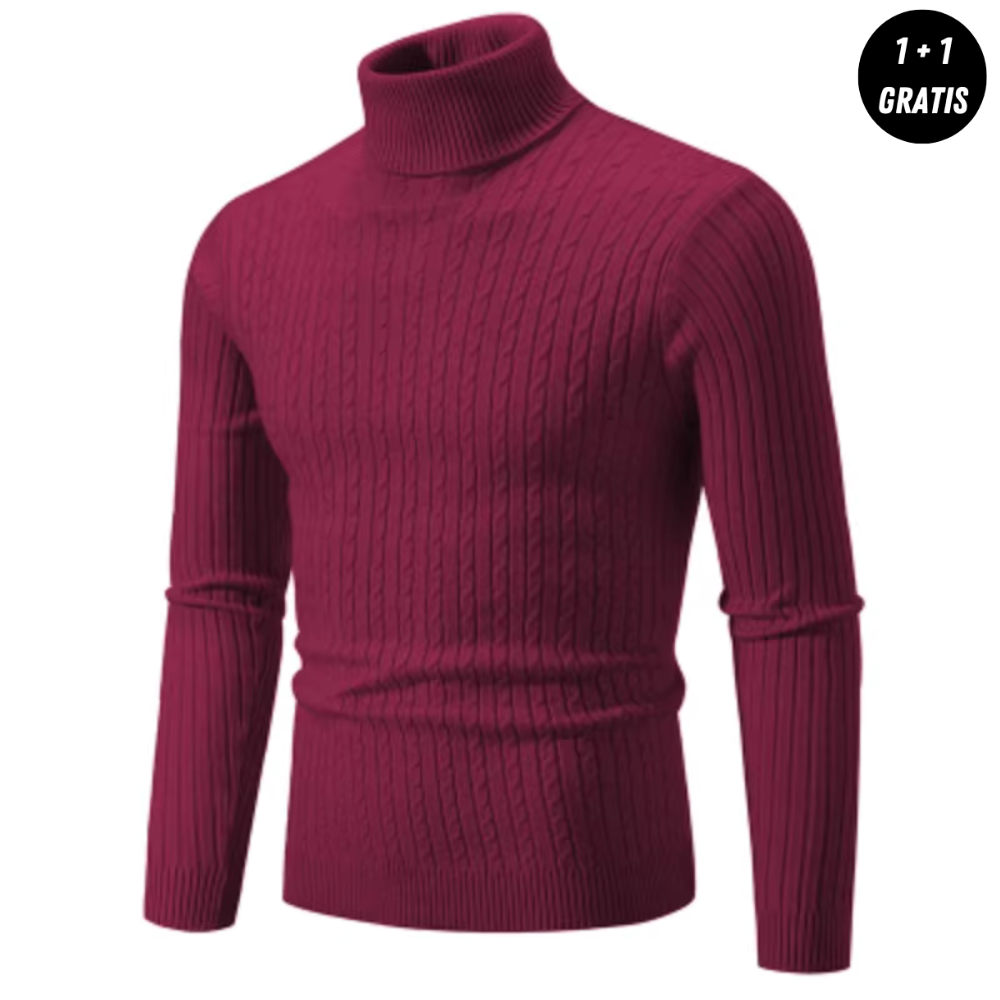 LORETT | Warme gebreide trui met colkraag (1+1 GRATIS)
