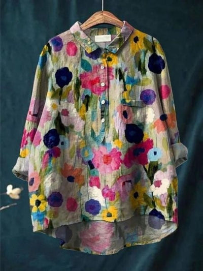 Molenhuis Mode | Luchtige blouse met bloemenpatroon