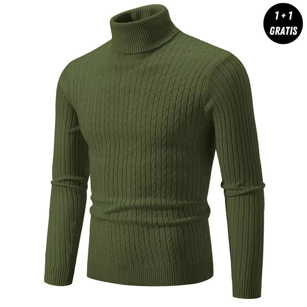LORETT | Warme gebreide trui met colkraag (1+1 GRATIS)