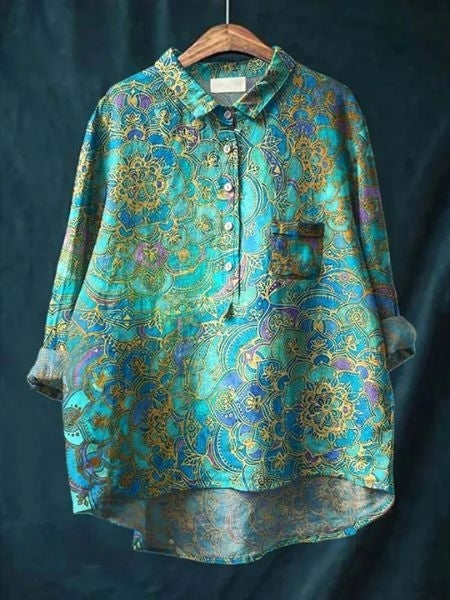 Molenhuis Mode | Luchtige blouse met bloemenpatroon