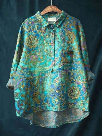 Molenhuis Mode | Luchtige blouse met bloemenpatroon