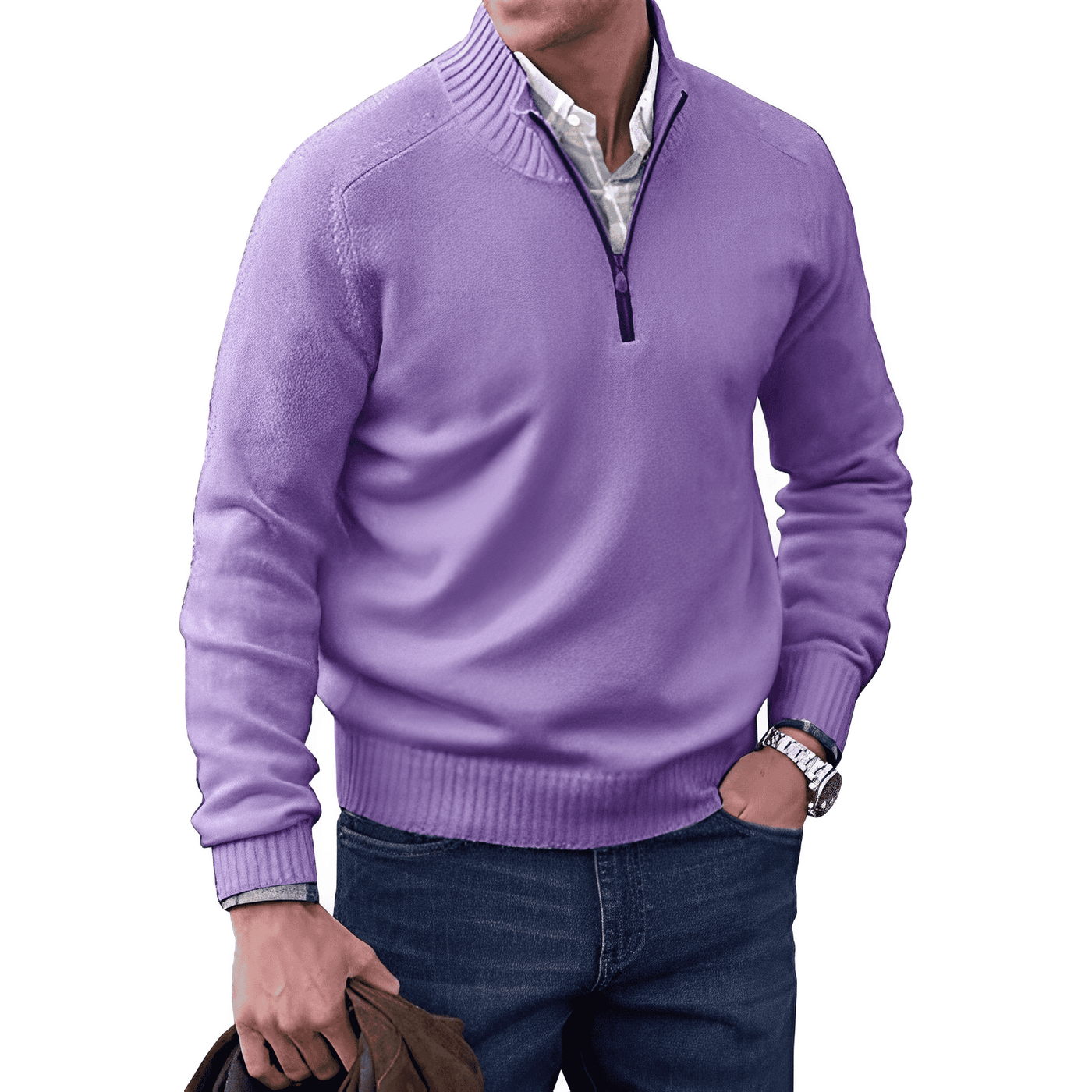 Rêveur™ | Elegante Kasjmier Zip-up Trui