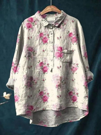 Molenhuis Mode | Luchtige blouse met bloemenpatroon