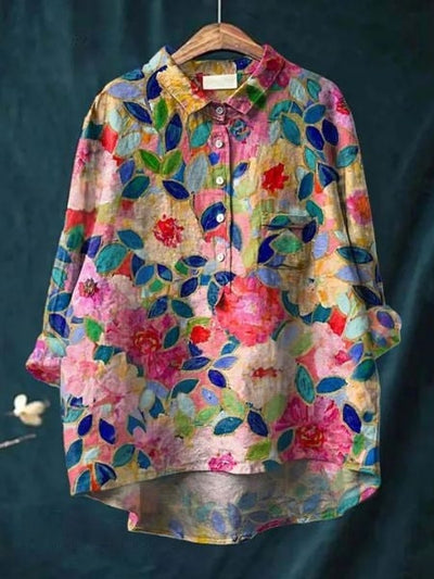 Molenhuis Mode | Luchtige blouse met bloemenpatroon
