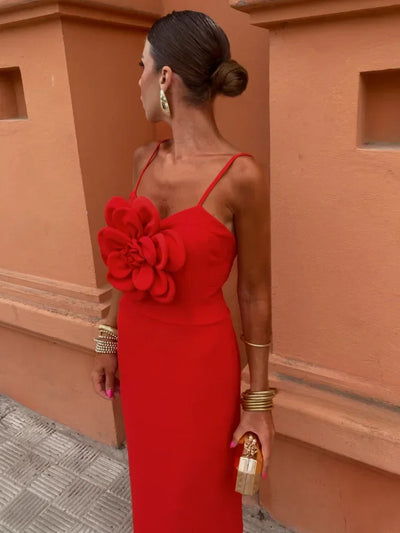 Tatiana™ | Elegante Bloem Sling Maxi-Jurk
