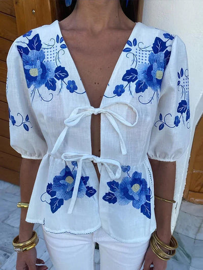 Madelief™ | Bloemenprint Shirt