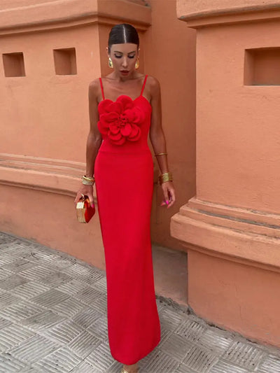 Tatiana™ | Elegante Bloem Sling Maxi-Jurk