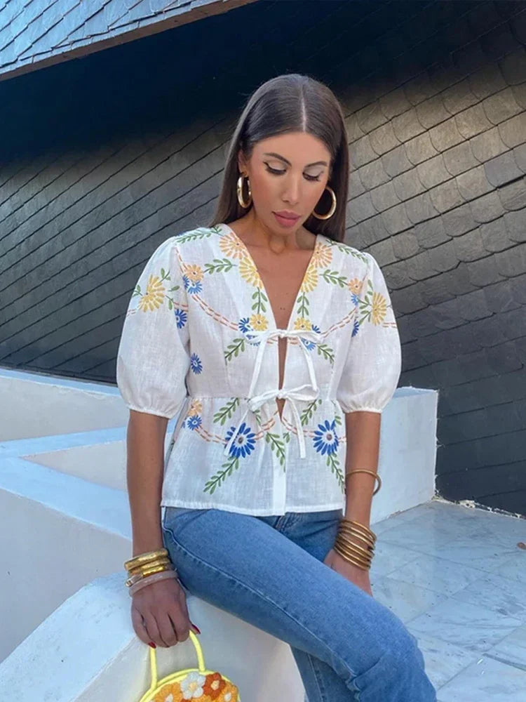 Madelief™ | Bloemenprint Shirt