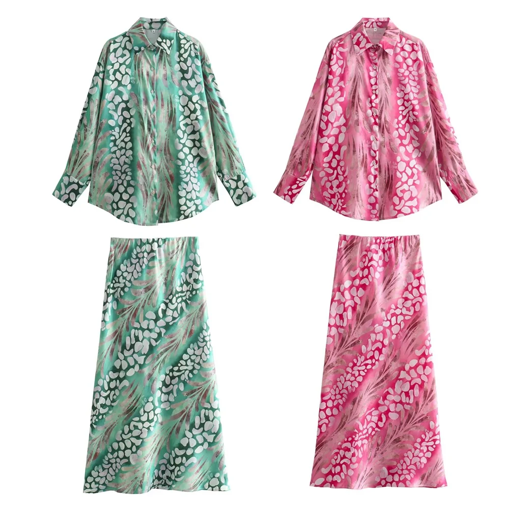 Thessa™ | Dames Elegante Overhemd Met Rok