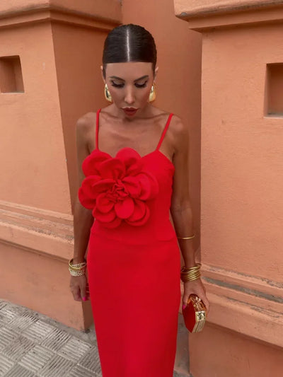 Tatiana™ | Elegante Bloem Sling Maxi-Jurk