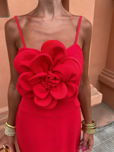 Tatiana™ | Elegante Bloem Sling Maxi-Jurk