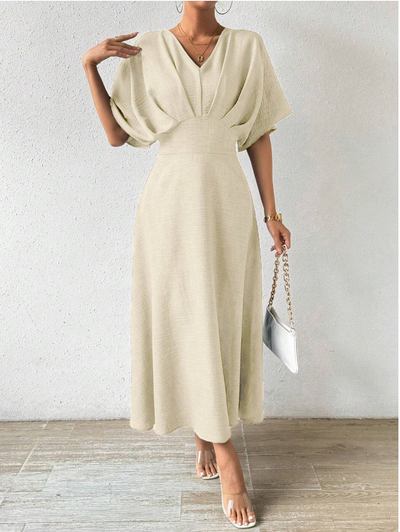 Elegante maxi-jurk met stijlvolle details