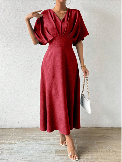 Elegante maxi-jurk met stijlvolle details