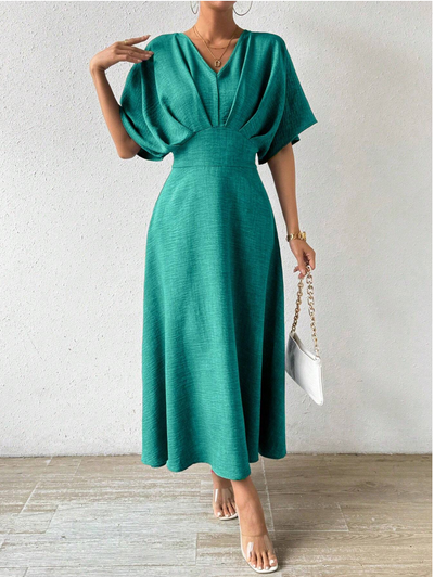 Elegante maxi-jurk met stijlvolle details