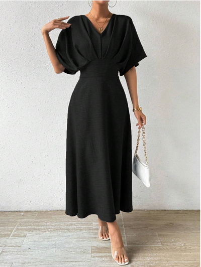 Elegante maxi-jurk met stijlvolle details