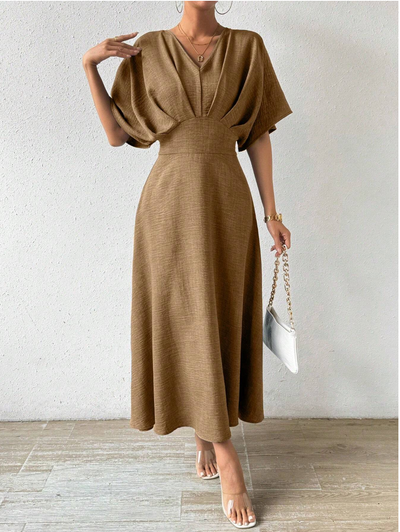 Elegante maxi-jurk met stijlvolle details