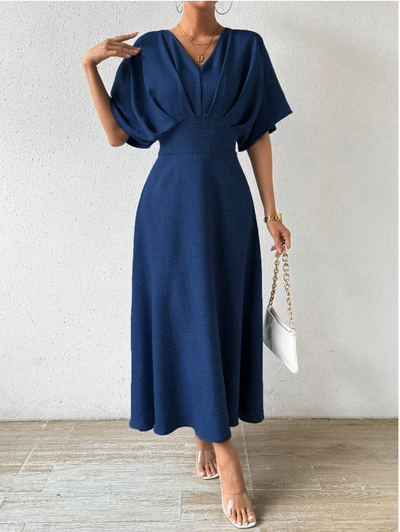 Elegante maxi-jurk met stijlvolle details