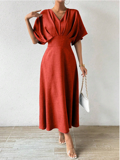Elegante maxi-jurk met stijlvolle details
