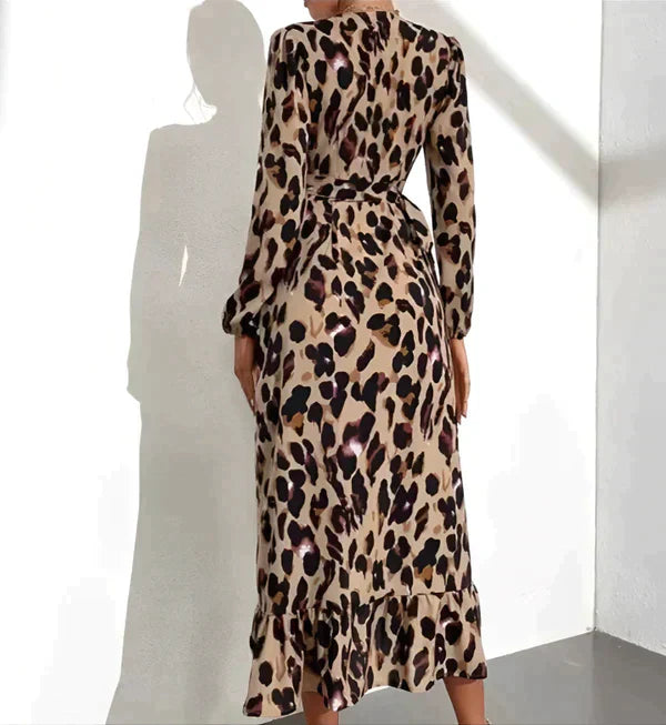 Lisandra™ | Elegante Luipaardprint Jurk