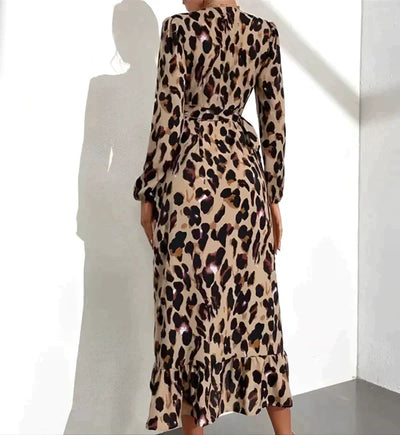Lisandra™ | Elegante Luipaardprint Jurk