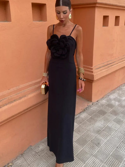 Tatiana™ | Elegante Bloem Sling Maxi-Jurk