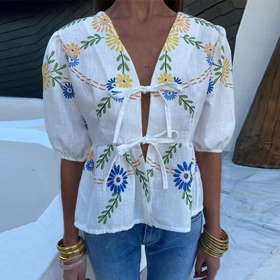 Madelief™ | Bloemenprint Shirt