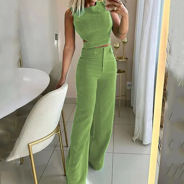 Laura™ | Elegante Crop-Top Set