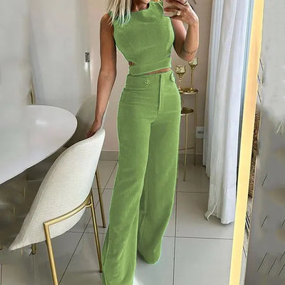 Laura™ | Elegante Crop-Top Set