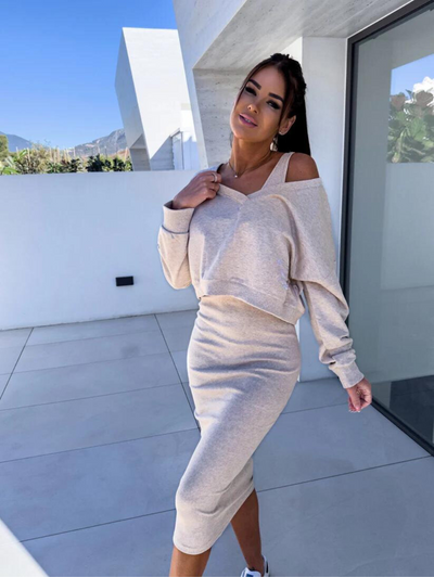 Nikki™ | Casual Sweatshirt En Jurk Set