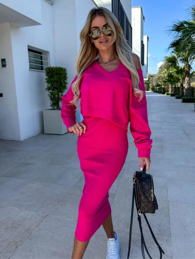 Nikki™ | Casual Sweatshirt En Jurk Set