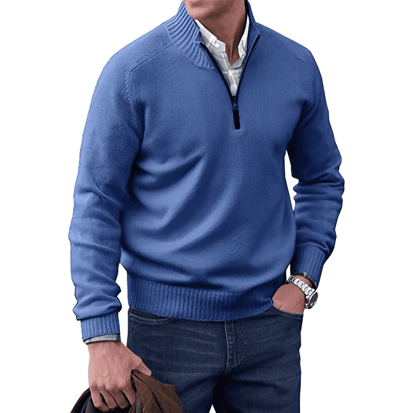 Rêveur™ | Elegante Kasjmier Zip-up Trui