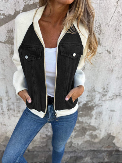 Olivia™ | Moderne Jas met Spijkerstof