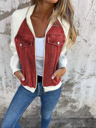 Olivia™ | Moderne Jas met Spijkerstof