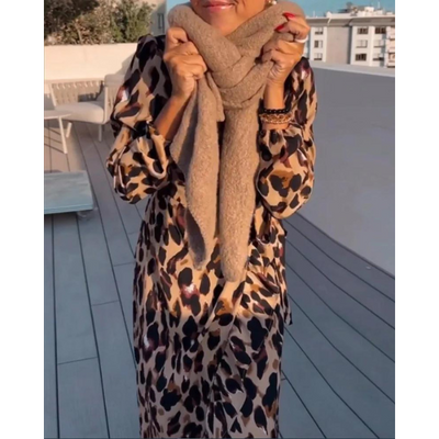 Lisandra™ | Elegante Luipaardprint Jurk