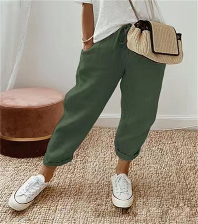 Rive™ | Elegant cotton-linen trousers